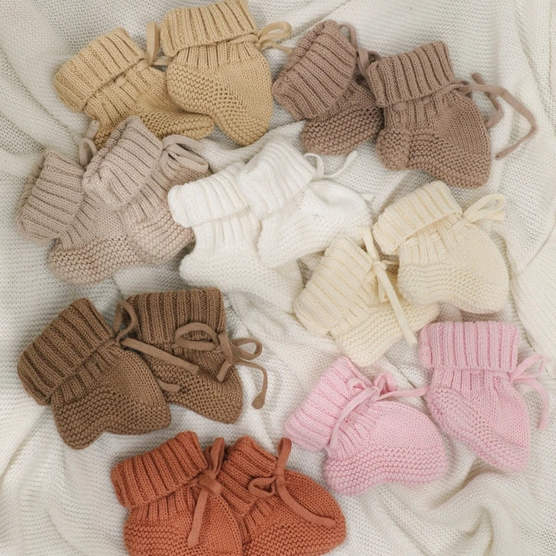 Warm Handmade Knitted Baby Socks