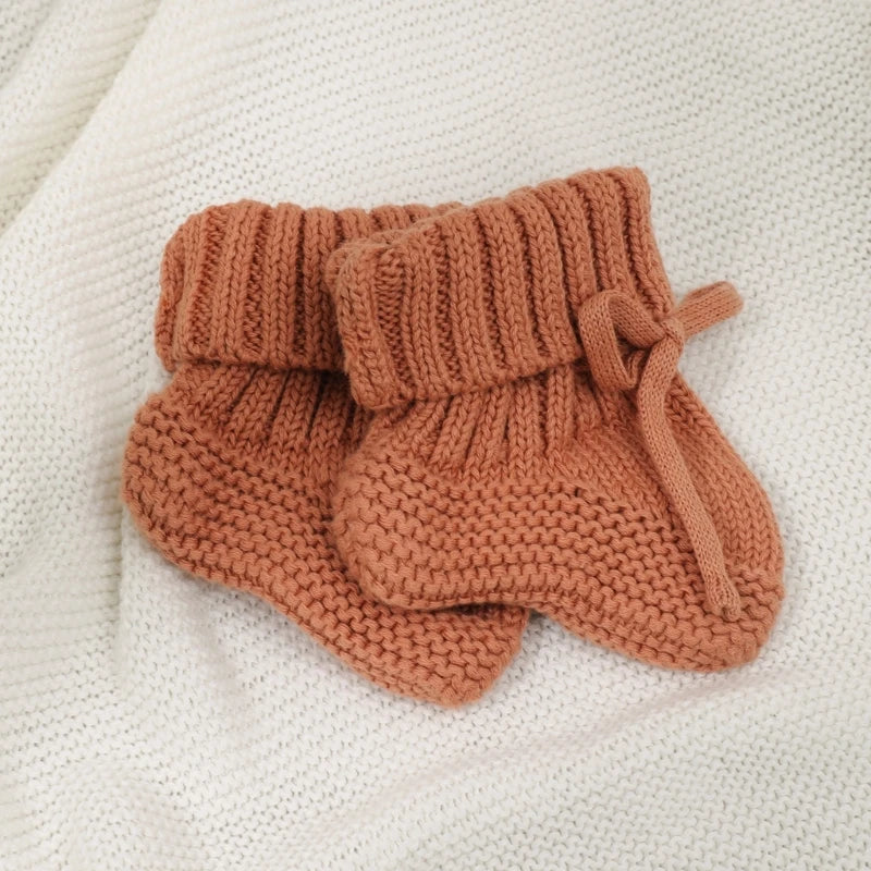 Warm Handmade Knitted Baby Socks